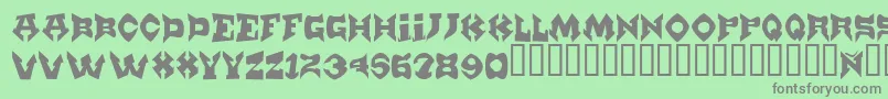 Munster Font – Gray Fonts on Green Background