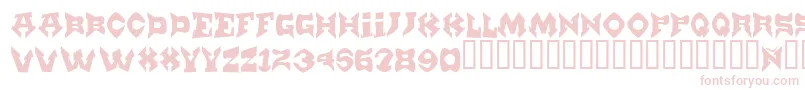 Munster Font – Pink Fonts on White Background