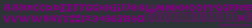 Munster Font – Purple Fonts on Black Background