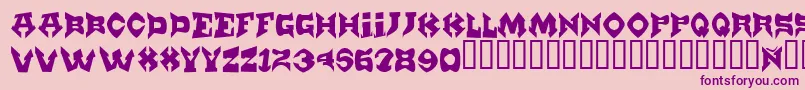 Munster Font – Purple Fonts on Pink Background