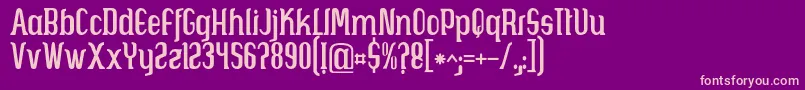 Brava Font – Pink Fonts on Purple Background