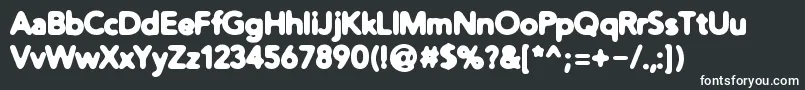 DistroHeavy Font – White Fonts on Black Background