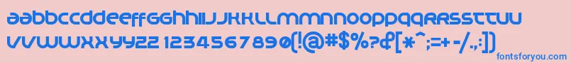 Planm Font – Blue Fonts on Pink Background