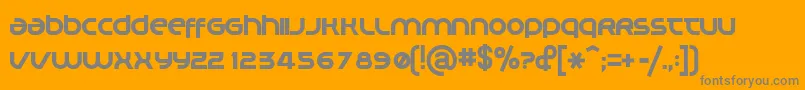 Planm Font – Gray Fonts on Orange Background