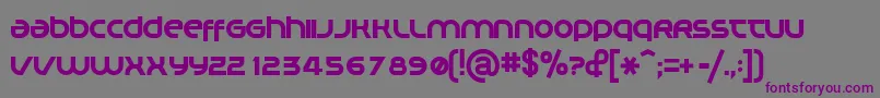 Planm Font – Purple Fonts on Gray Background