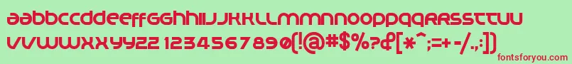 Planm Font – Red Fonts on Green Background