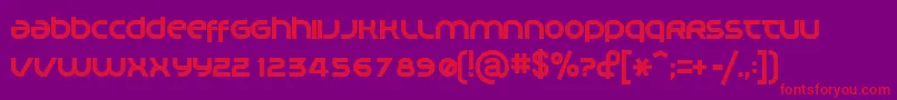 Planm Font – Red Fonts on Purple Background