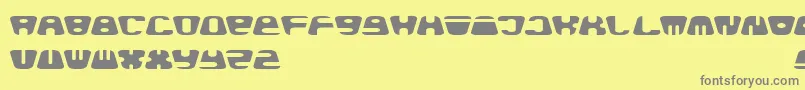 Baldhead Font – Gray Fonts on Yellow Background