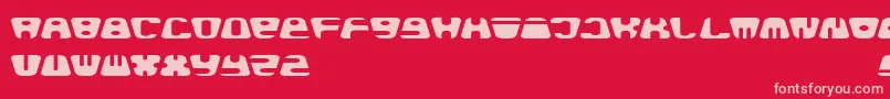 Baldhead Font – Pink Fonts on Red Background