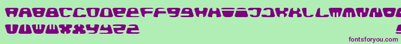Baldhead Font – Purple Fonts on Green Background