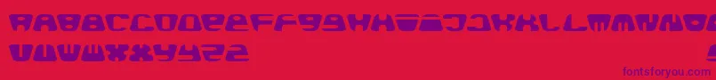 Baldhead Font – Purple Fonts on Red Background