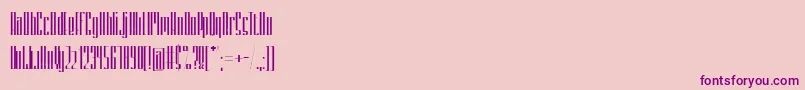 ZemiakovySalatCe-Schriftart – Violette Schriften auf rosa Hintergrund