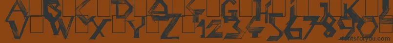 PenballWizard Font – Black Fonts on Brown Background
