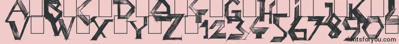 PenballWizard Font – Black Fonts on Pink Background