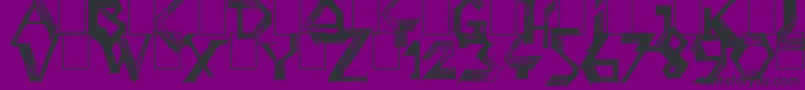 PenballWizard Font – Black Fonts on Purple Background