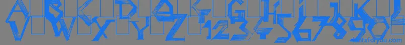 PenballWizard Font – Blue Fonts on Gray Background