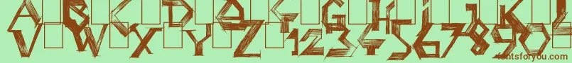 PenballWizard Font – Brown Fonts on Green Background