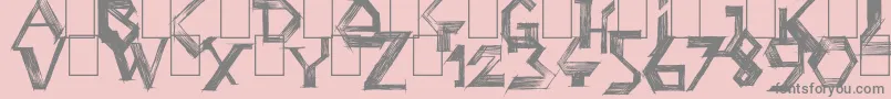 PenballWizard Font – Gray Fonts on Pink Background