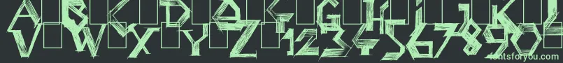 PenballWizard Font – Green Fonts on Black Background