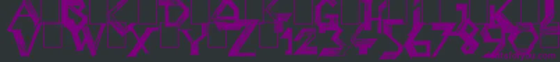 PenballWizard Font – Purple Fonts on Black Background