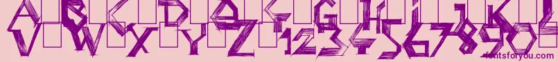 PenballWizard Font – Purple Fonts on Pink Background