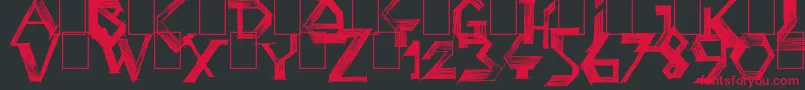 PenballWizard Font – Red Fonts on Black Background