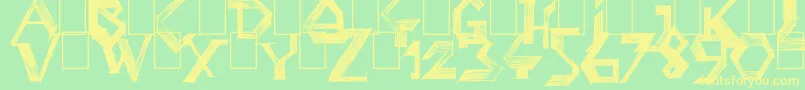 PenballWizard Font – Yellow Fonts on Green Background