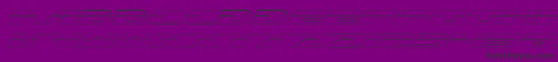 Excelateo Font – Black Fonts on Purple Background