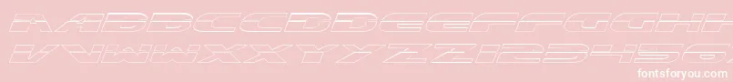 Excelateo-fontti – valkoiset fontit vaaleanpunaisella taustalla