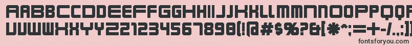 KarnivoreBold Font – Black Fonts on Pink Background
