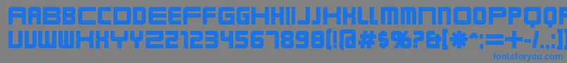 KarnivoreBold Font – Blue Fonts on Gray Background