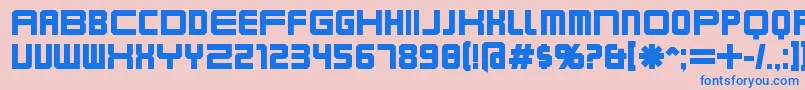 KarnivoreBold Font – Blue Fonts on Pink Background