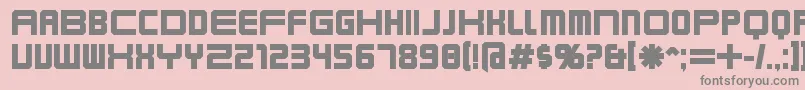 KarnivoreBold Font – Gray Fonts on Pink Background