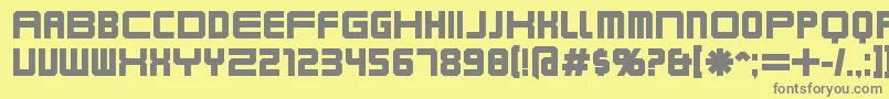 Шрифт KarnivoreBold – серые шрифты на жёлтом фоне