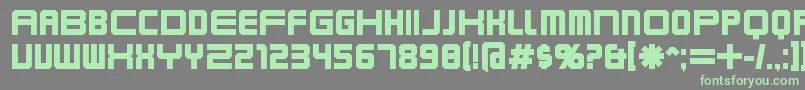 KarnivoreBold Font – Green Fonts on Gray Background
