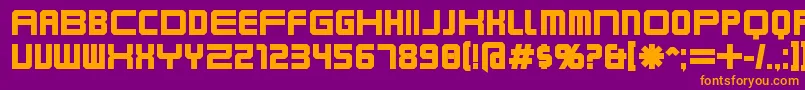 KarnivoreBold Font – Orange Fonts on Purple Background