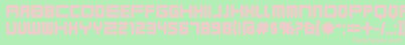 Police KarnivoreBold – polices roses sur fond vert