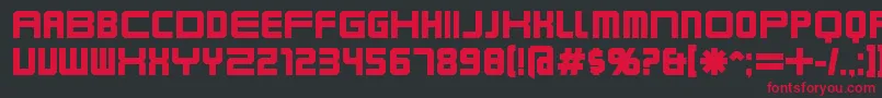 Шрифт KarnivoreBold – красные шрифты на чёрном фоне