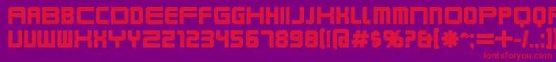 KarnivoreBold Font – Red Fonts on Purple Background