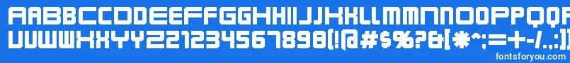 KarnivoreBold Font – White Fonts on Blue Background