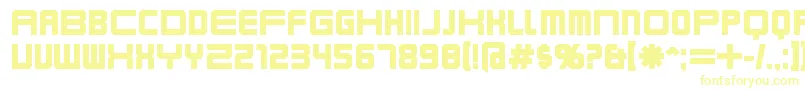 Шрифт KarnivoreBold – жёлтые шрифты