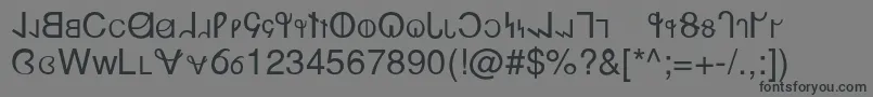 Desert Font – Black Fonts on Gray Background