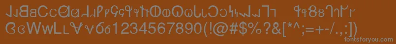Desert Font – Gray Fonts on Brown Background