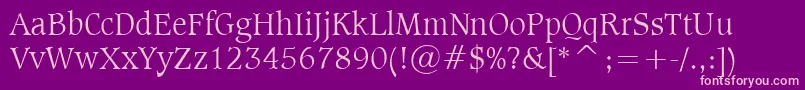 Sudblt Font – Pink Fonts on Purple Background