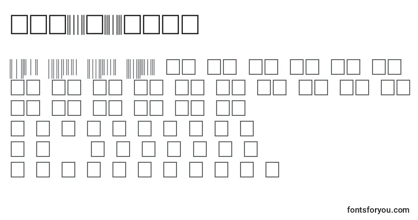 Fimcodestt-fontti – aakkoset, numerot, erikoismerkit