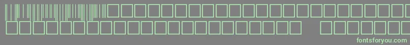 フォントFimcodestt – 灰色の背景に緑のフォント