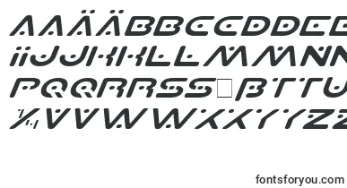 PlanetSExpandedItalic font – german Fonts