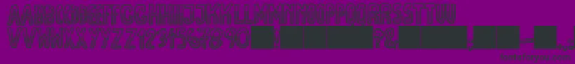 JmhEscamasWhiteDown Font – Black Fonts on Purple Background