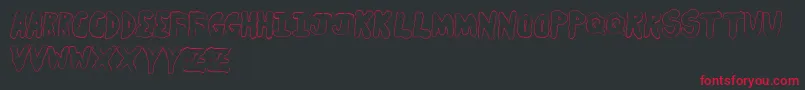 Secretsaucelight Font – Red Fonts on Black Background