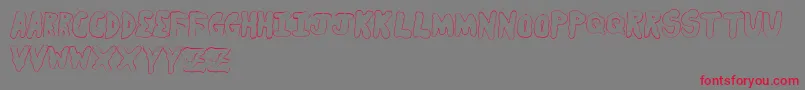 Secretsaucelight Font – Red Fonts on Gray Background